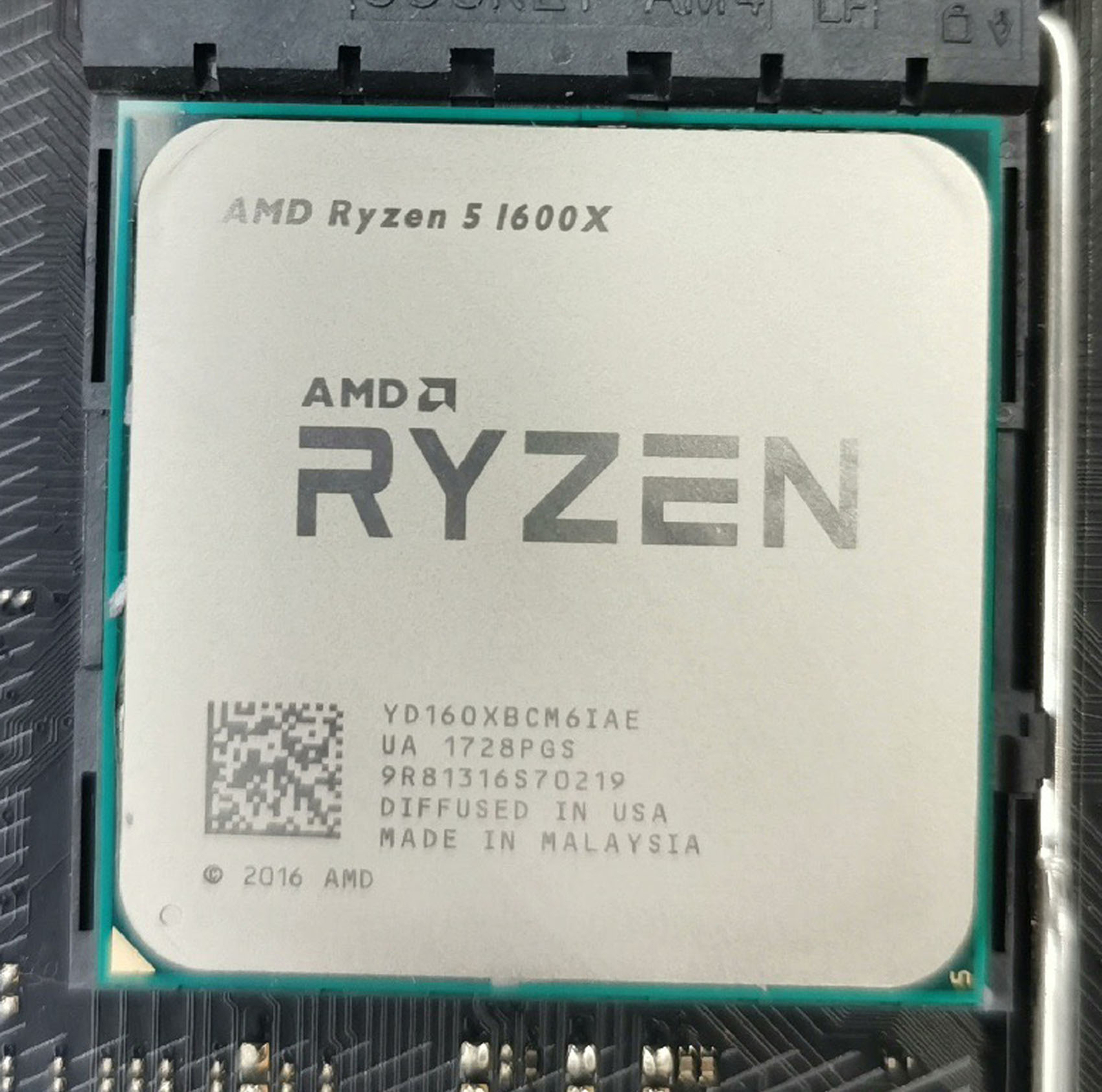 AMD Ryzen R5 1600X 6-core 12-thread 16MB 95W 3.40GHz AM4 CPU processor