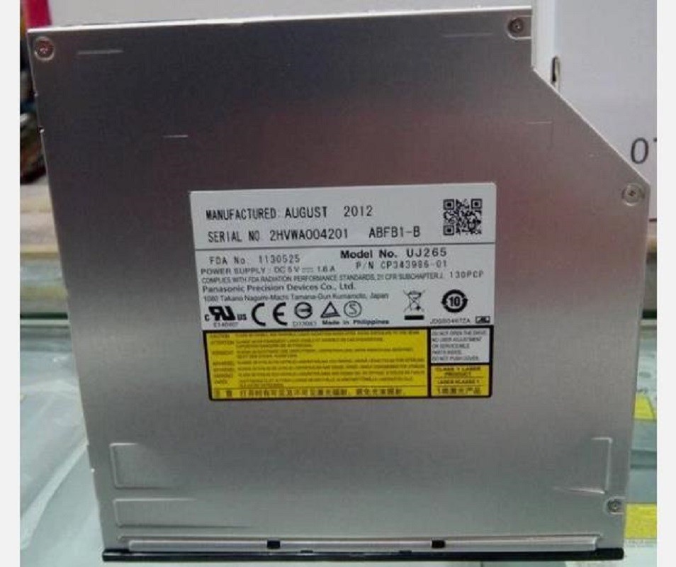 Panasonic Matsushita UJ265 12.7mm SATA Slot in 6x Blu-ray XL Burner DVD Player