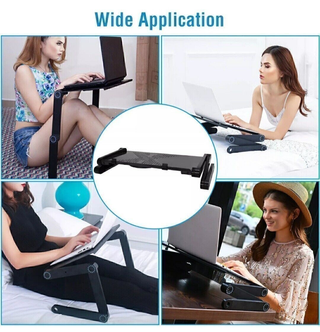 360° Adjustable Laptop Table Stand Lap Sofa Bed Tray Computer Notebook Desk
