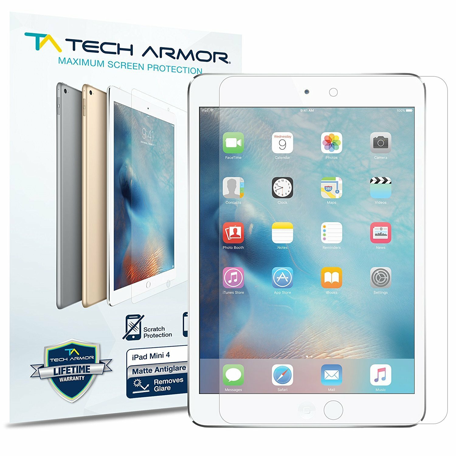 Tech Armor iPad Mini 4 Screen Protector, Anti-Glare/Anti-Fingerprint Apple…