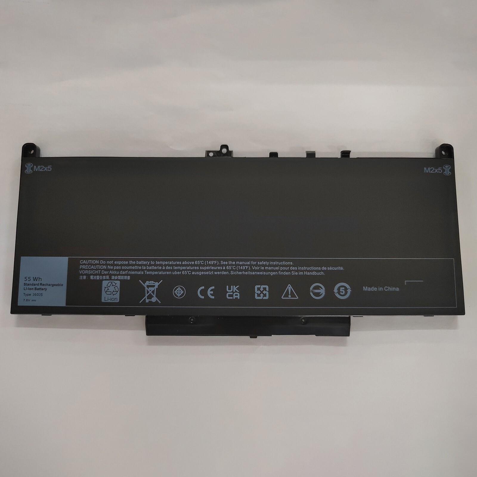 55Wh Laptop Battery For Dell Latitude E7270 E7470 Series 7CJRC MC34Y 7.6V J60J5
