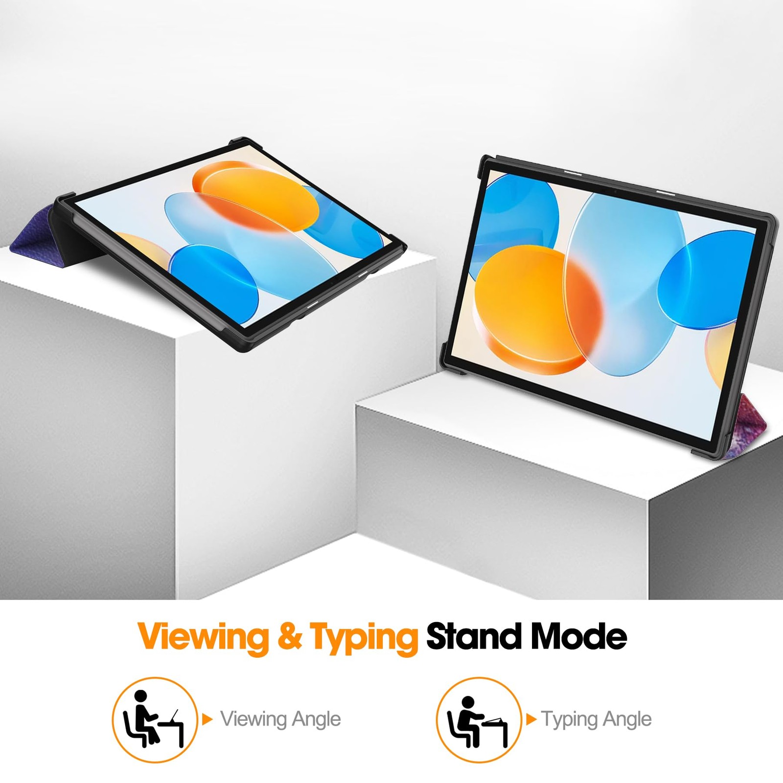 Case for TECLAST M40 Pro 10.1 inch Tablet, Folding Folio Ultra-Thin PU Leathe…