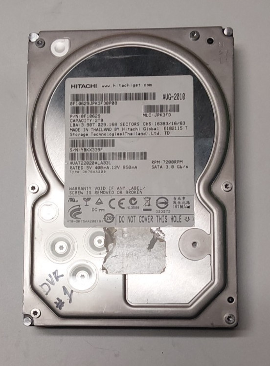 HITACHI 2TB HDD DT01ACA300 7200 RPM 64MB Cache SATA 3.0Gb/s