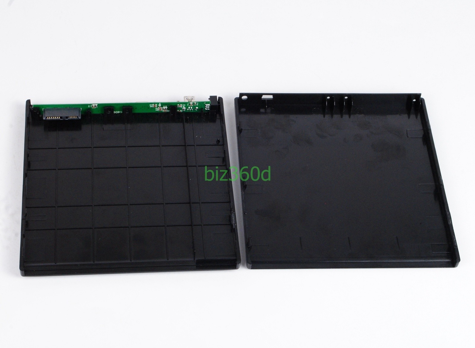 USB Slim External Case Enclosure For 12.7mm SATA CD DVD RW Burner Optical Drive