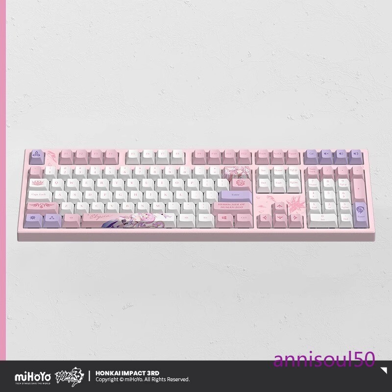 Honkai Impact 3 Elysia Mechanical Keyboard Kailh BOX White Glacier Pandas Gift