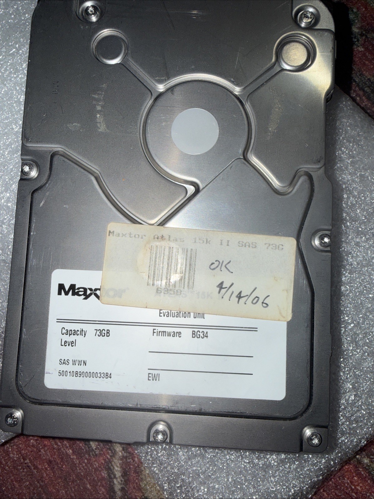 Maxtor Atlas 15K II 73gb 15K RPM SAS Enterprise Hard Drive