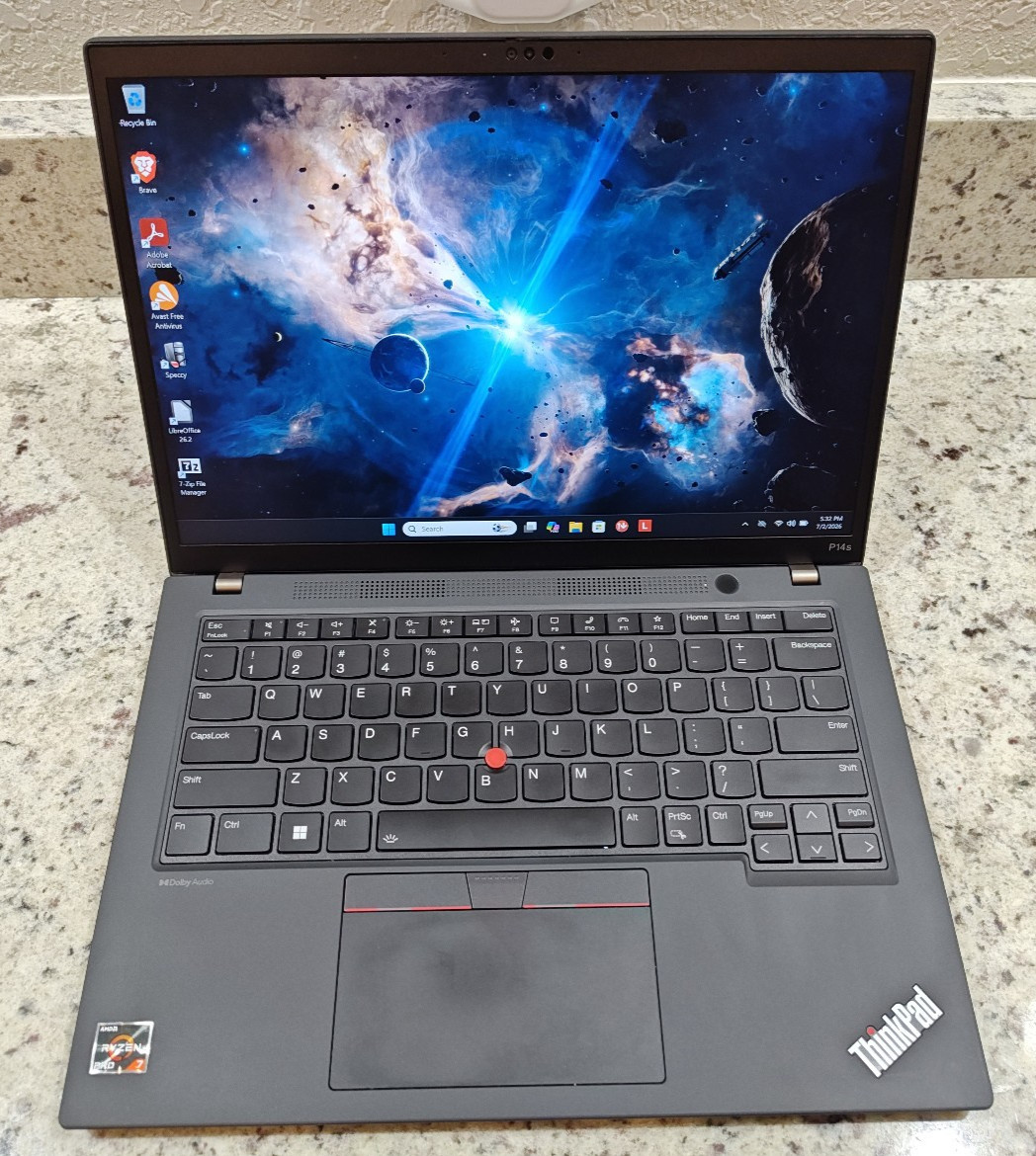 Lenovo ThinkPad P14s Gen 4 (Touch) — Ryzen 7 PRO 7840U / 32GB Ram / 512GB SSD