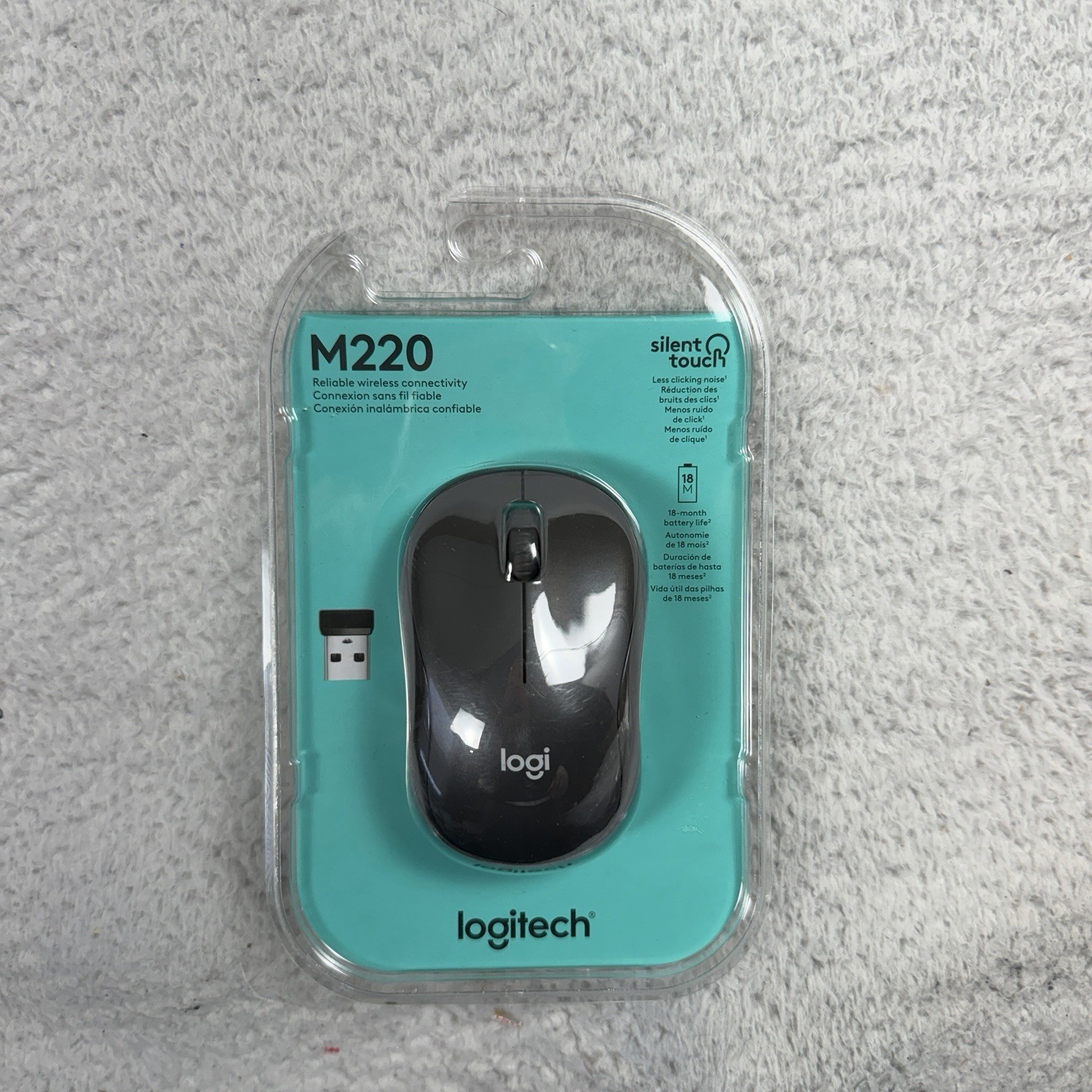 Logitech M220 Silent Wireless Optical Mouse New Easy Office Work