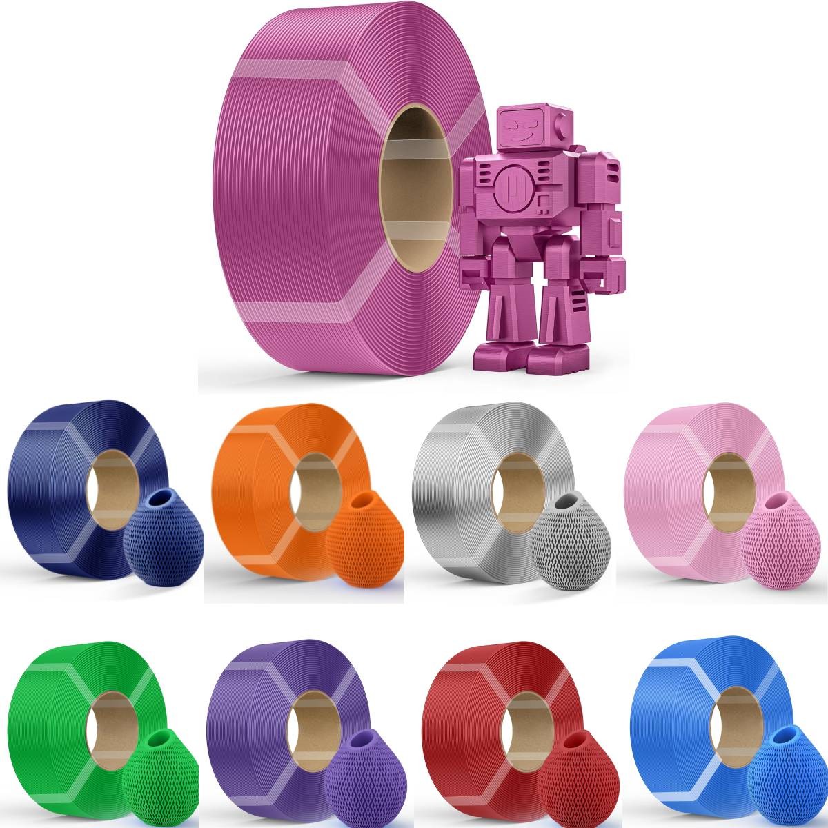 Creality PETG Filament Refill No-Spool For Bambu Lab Reusable Spools 2KG/4KG