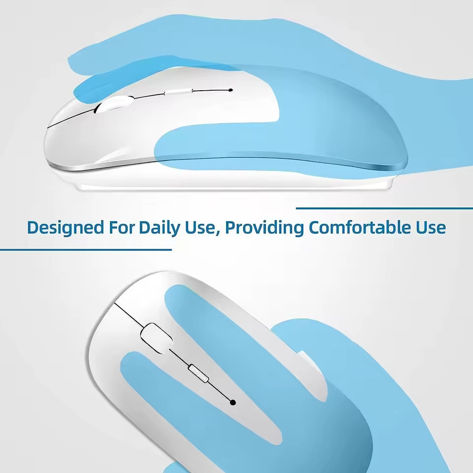 Slim Wireless Mouse 2.4GHz Optical Mice 1600DPI Ergonomic Mouse: New – Fast Ship