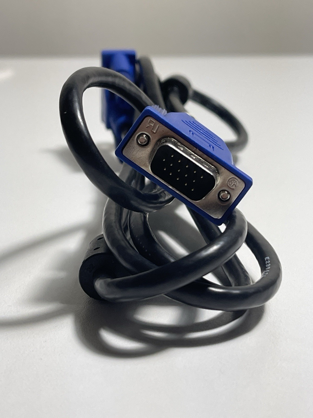 VGA/SVGA D-Sub Male to Male Monitor Cable Black Blue Type 20276 1:1 Connection