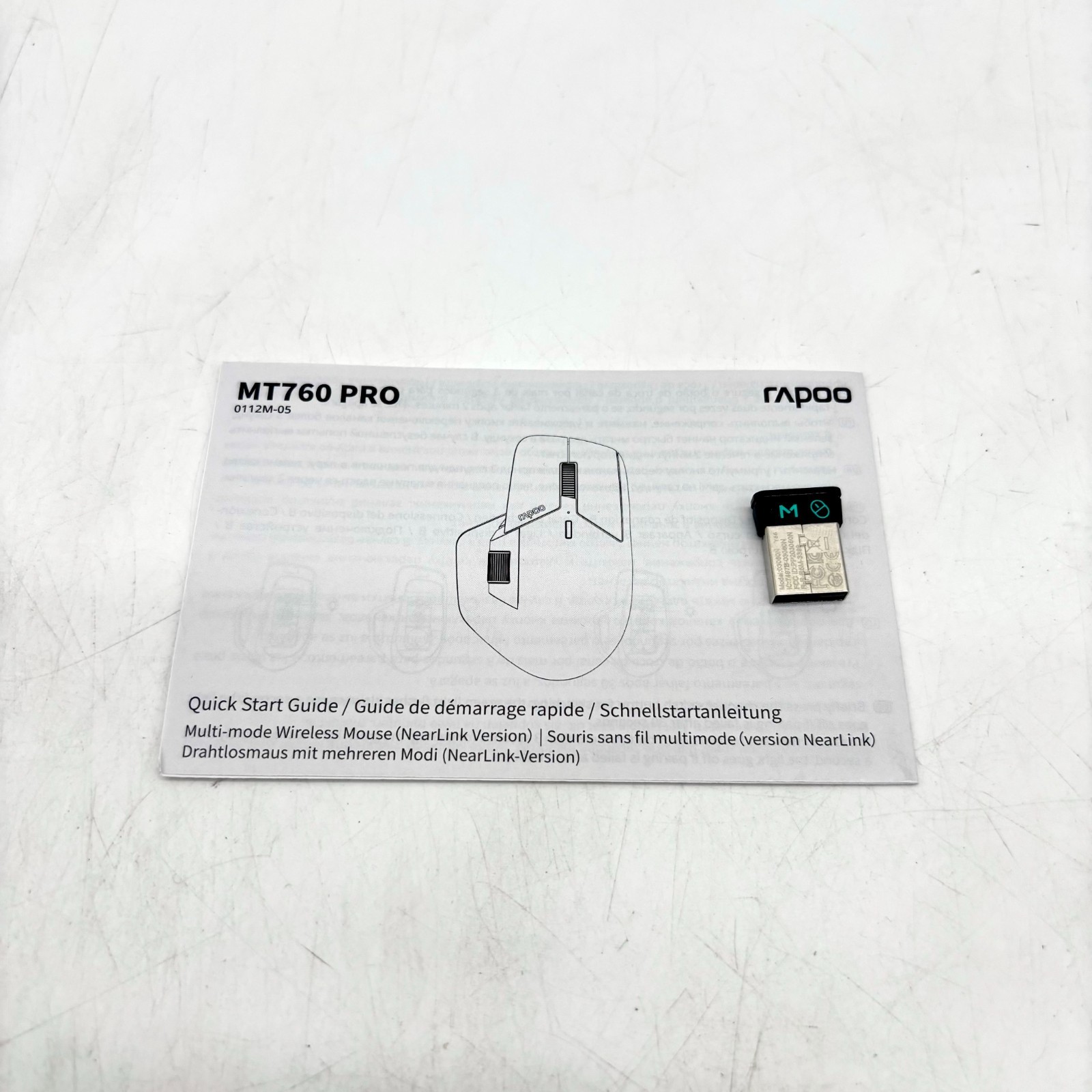 Rapoo Black MT760Pro Multi-mode Wireless Mouse Brand New Open Box
