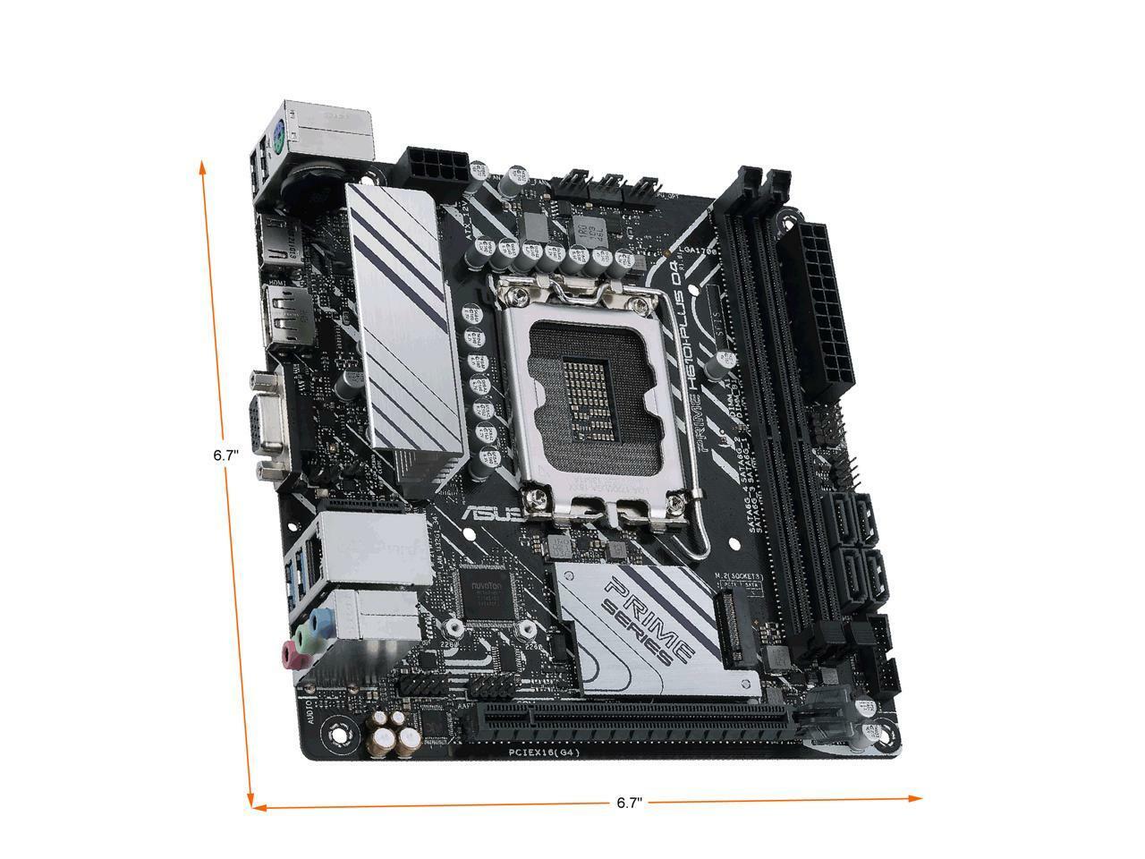 ASUS PRIME H610I-PLUS D4-CSM LGA 1700 Intel H610 SATA 6Gb/s Mini ITX Intel Mothe