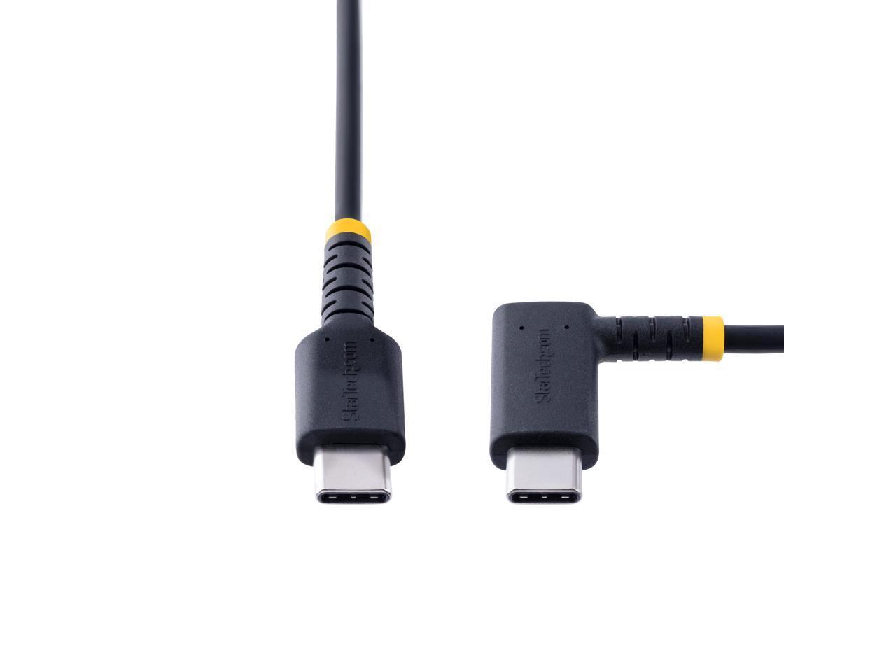 StarTech.com 6ft (2m) USB C Charging Cable Right Angle R2CCR-2M-USB-CABLE