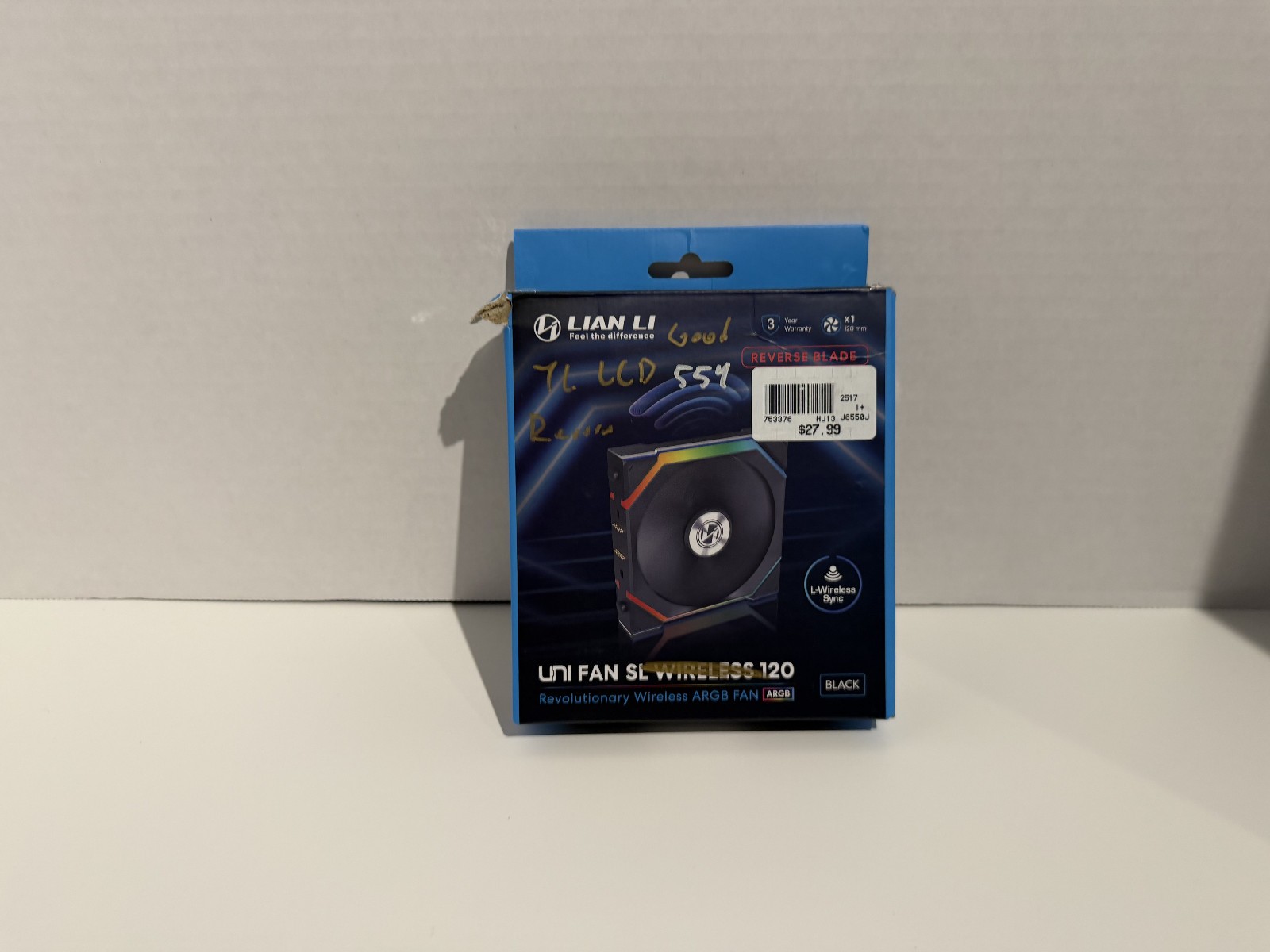 *Fans Only* Lian Li TL LCD 120mm – Black Reverse (1-Pack)