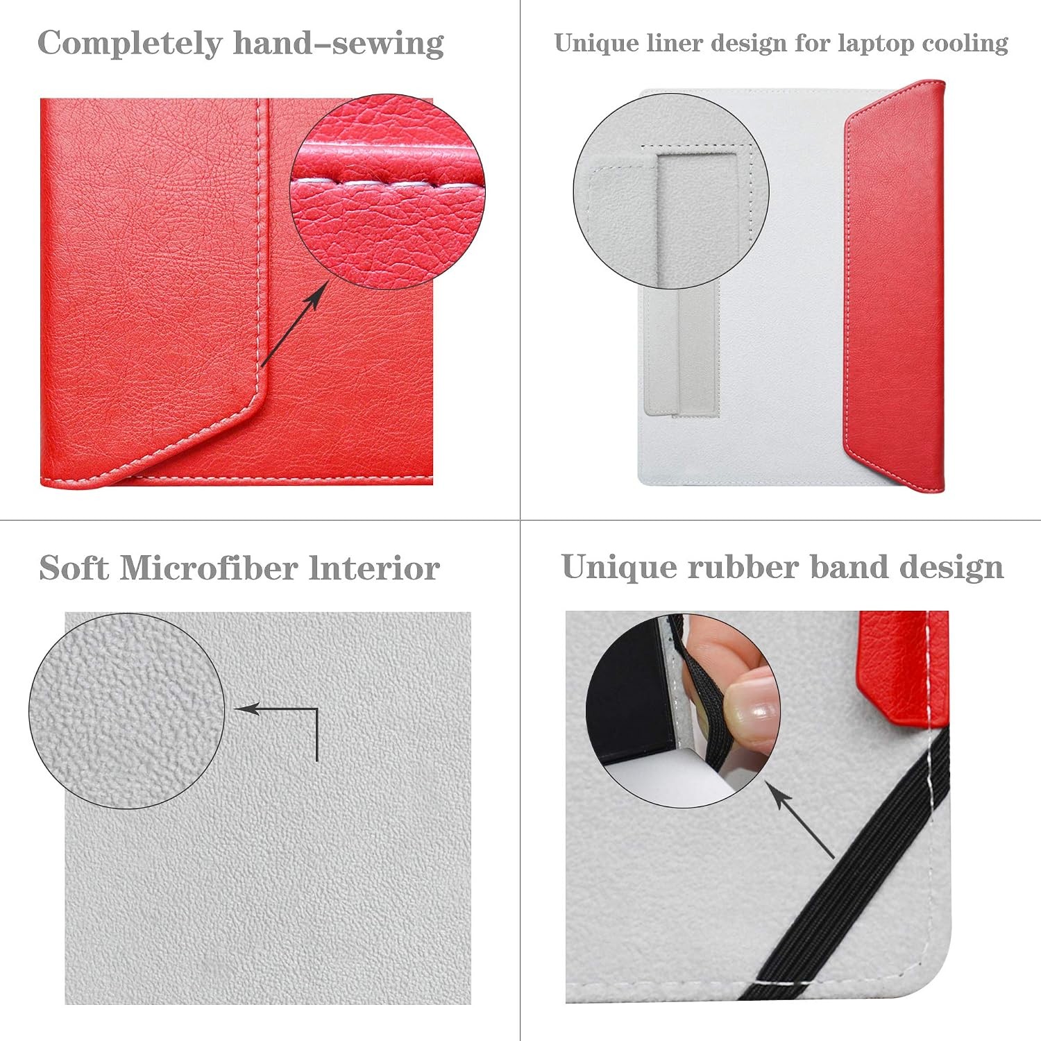 Red Protective Laptop Case Cover for HP EliteBook 840 G5 G6/745 G5 G6/ZBook 14u
