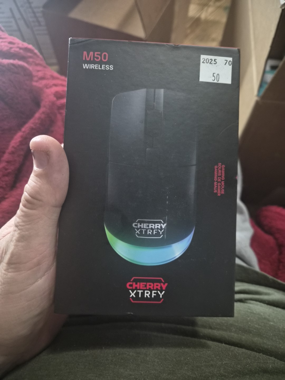 CHERRY XTRFY M50 Wireless, Cordless Gaming Mouse, 2.4 GHz RF, Bluetooth & Cable