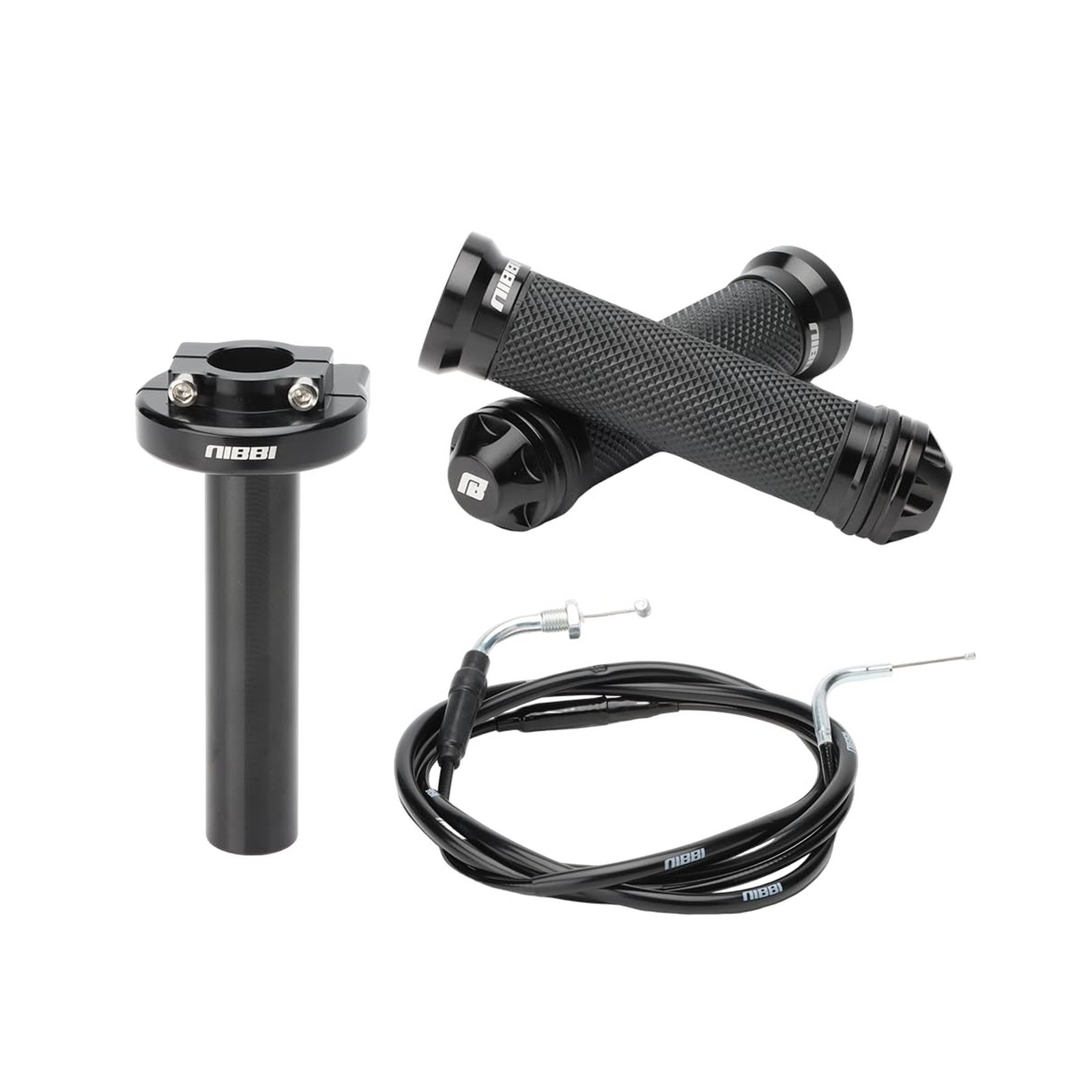 NIBBI Throttle Assembly Set, 7/8” Grips 22mm Twist Throttle with Cable, Fit …