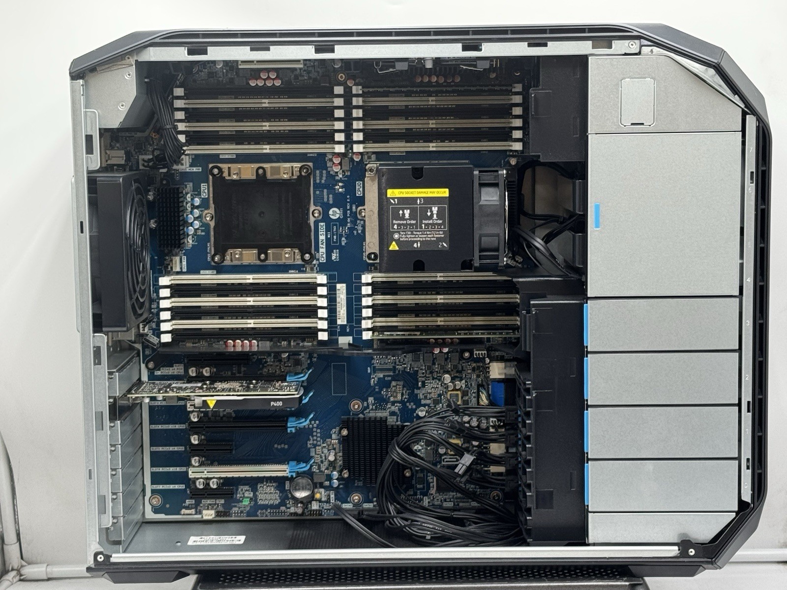 HP Z8 G4 Workstation Xeon(R) Silver 4214 @2.20GHz 32GB RAM NO HDD,OS GPU N P400