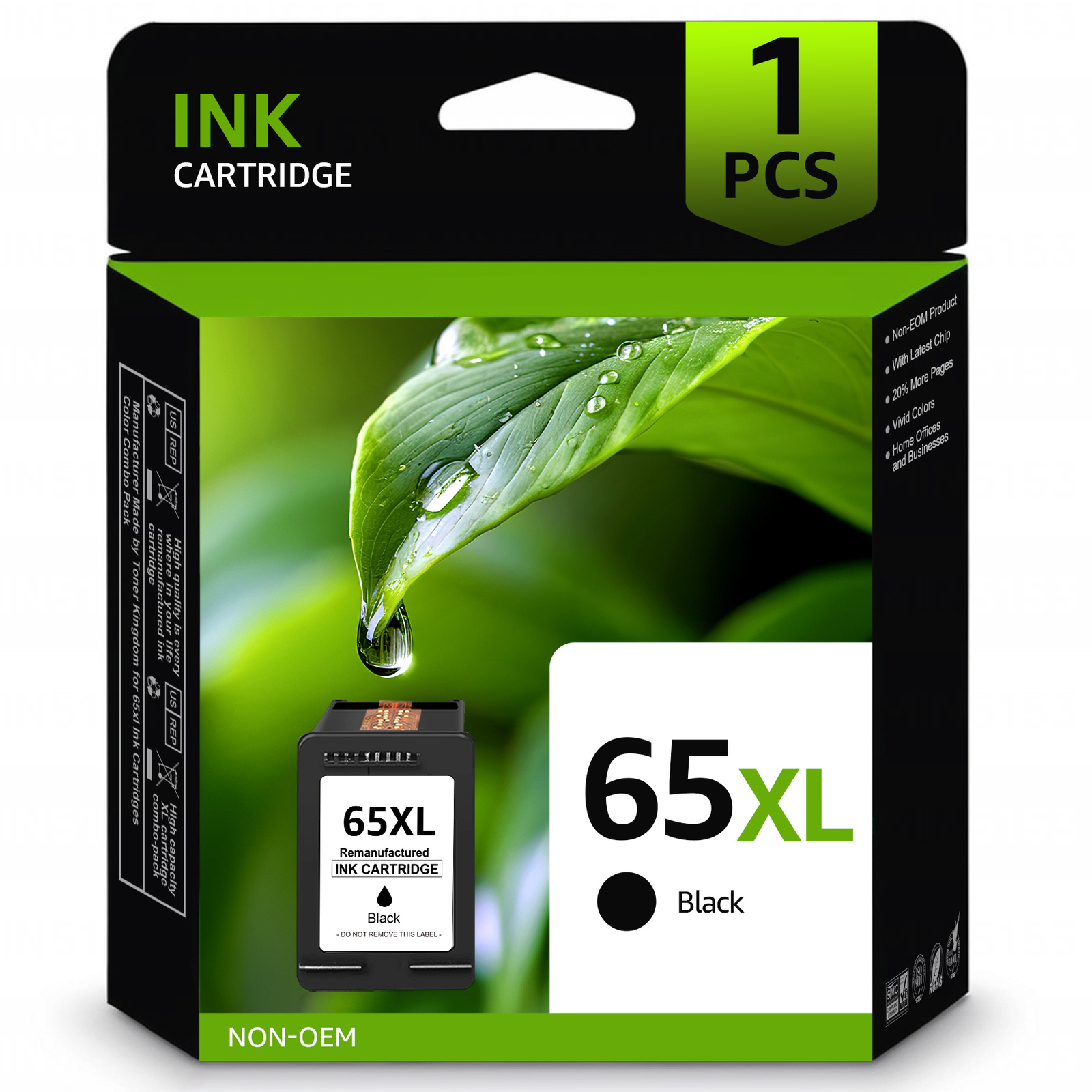 65XL 65 Ink Cartridge For HP ENVY 5010 5055 5052 Deskjet 2600 2652 2636 Printer