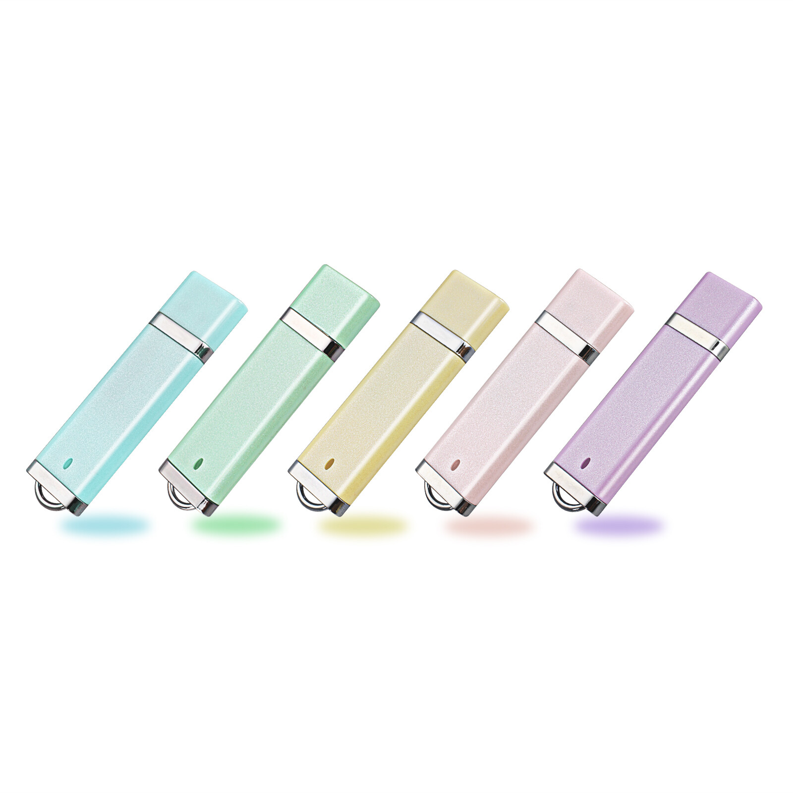 Mixed Color 3 Pack USB 2.0 32GB 64GB 3PCS Metal Flash Drive USB Memory Stick Pen