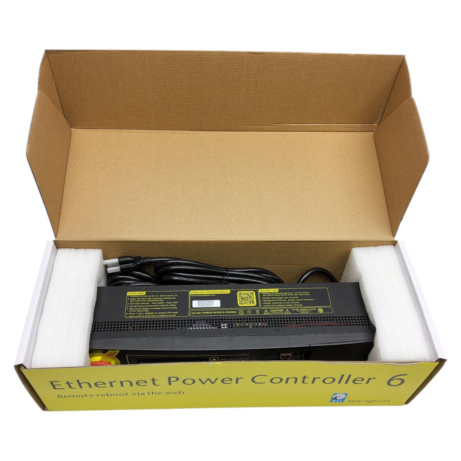 Digital Loggers DLI Ethernet Power Controller EPCR6 Remote Power Switch 18