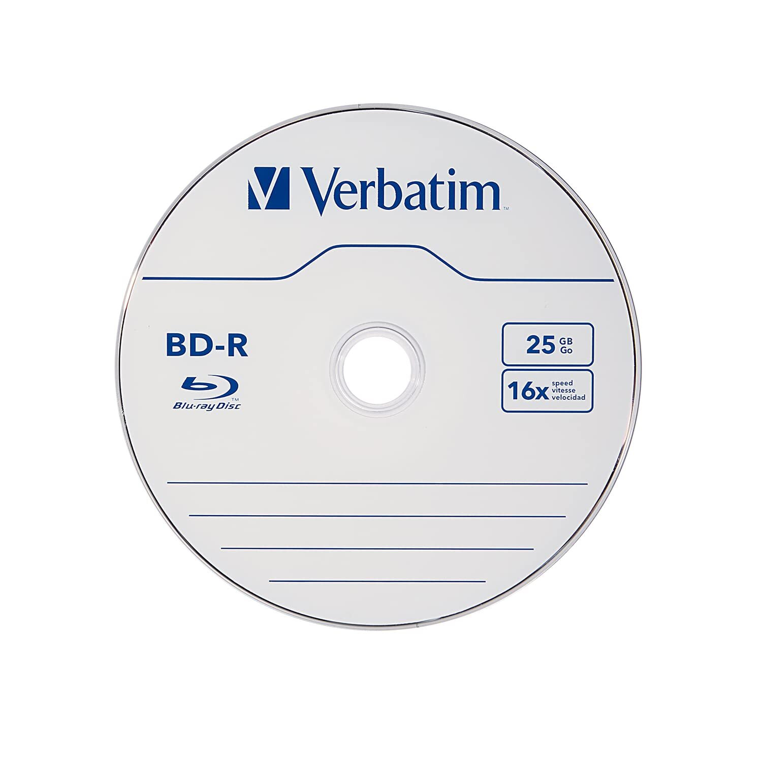 Verbatim 10 Pack BD R Blu Ray Discs 25GB High Grade Non Rewritable 6x Speed