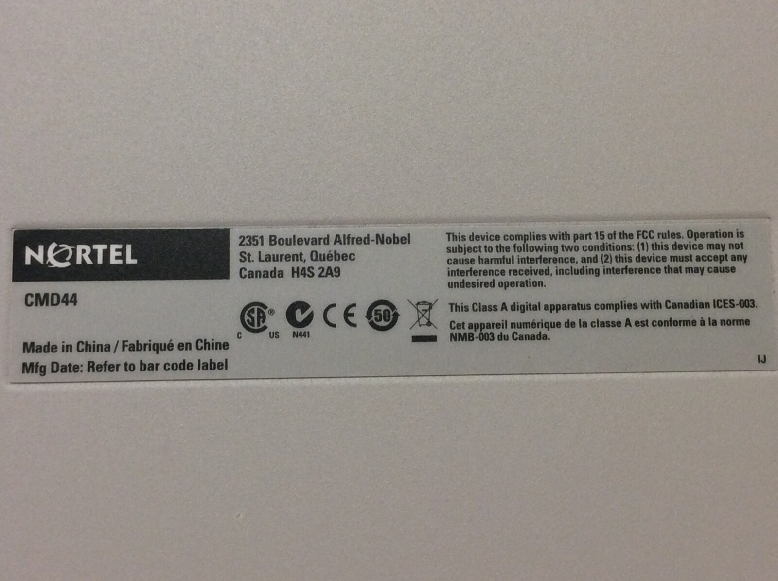 NORTEL CMD44 44 channel Mux DeMux 50Ghz C-Band Blue or Red Buyer choice