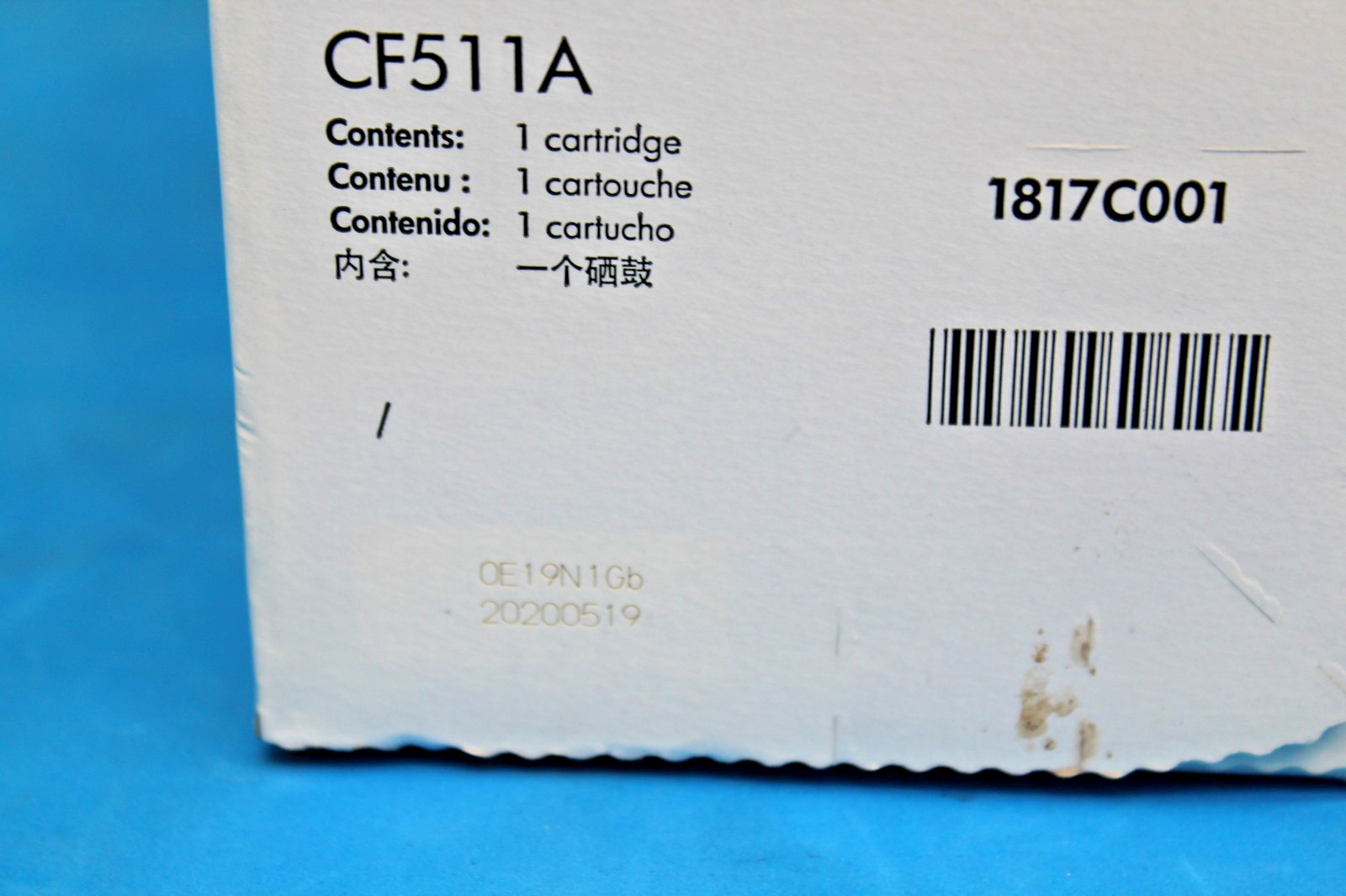 Genuine HP 204A Cyan CF511A M154 MFP M180 Print Cartridge SEALED T9-A10