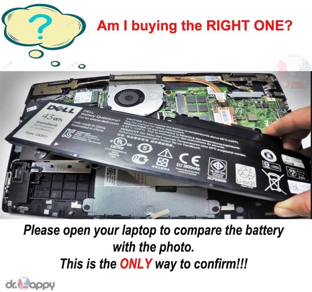 64Wh Battery for Dell 14 Plus 2-in-1 Laptop DB04255 DB04250 2025 P198G P198G002