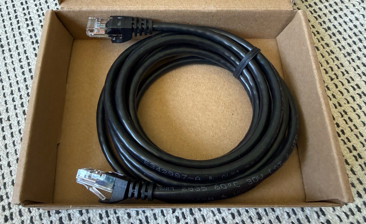 NEW Amazon Basics 10 Foot Black RJ45 CAT 6 Ethernet Patch Cable 10Gbps 250MHz