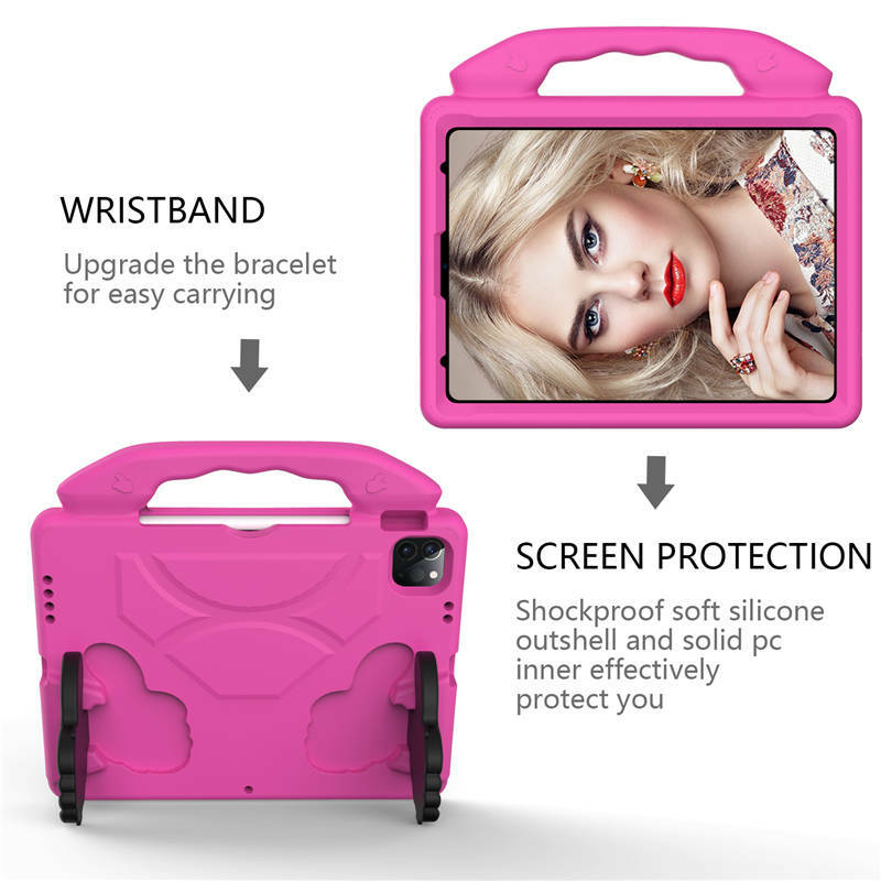 For iPad Pro 11 inch 2021 2020 Kids Shockproof Foam EVA Handle Stand Case Cover