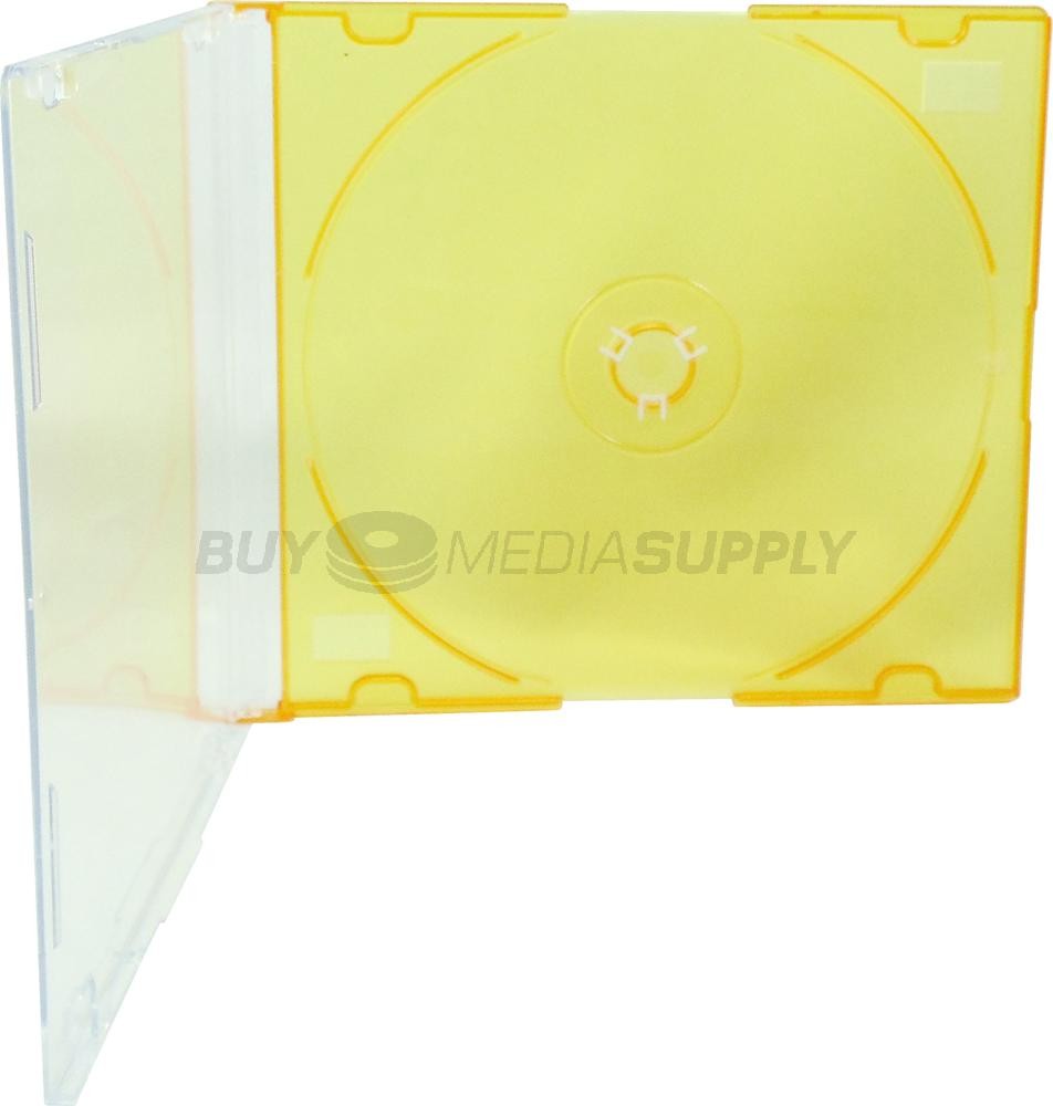 5.2mm Slimline Orange Color 1 Disc CD Jewel Case Lot