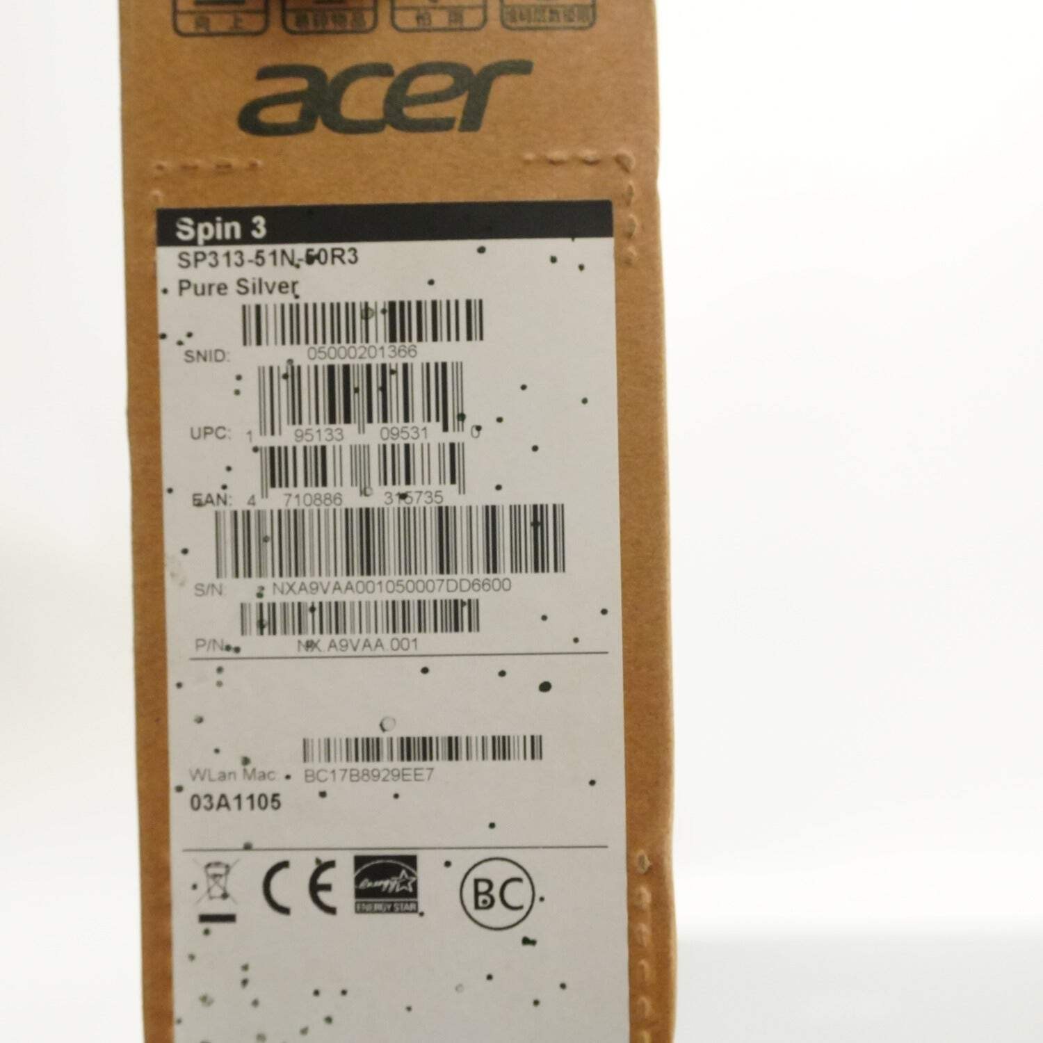 Acer Spin 3 SP313-51N-50R3 13.3″ i5-1135G7 2.4GHz 8GB RAM 512GB SSD *Read*
