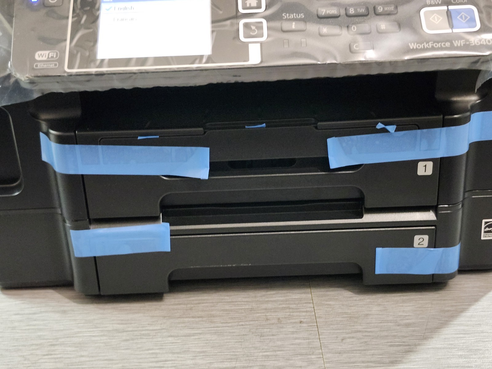Epson Workforce WF-3640 All-in-One Printer, Wireless, Color, Copier BRAND NEW