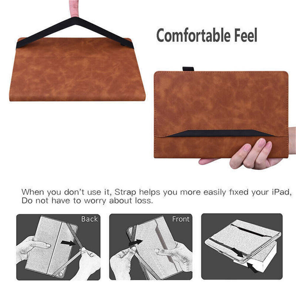 For Samsung Galaxy Tab S9 S8 Ultra S7 Plus Tablet Leather Case Flip Stand Cover