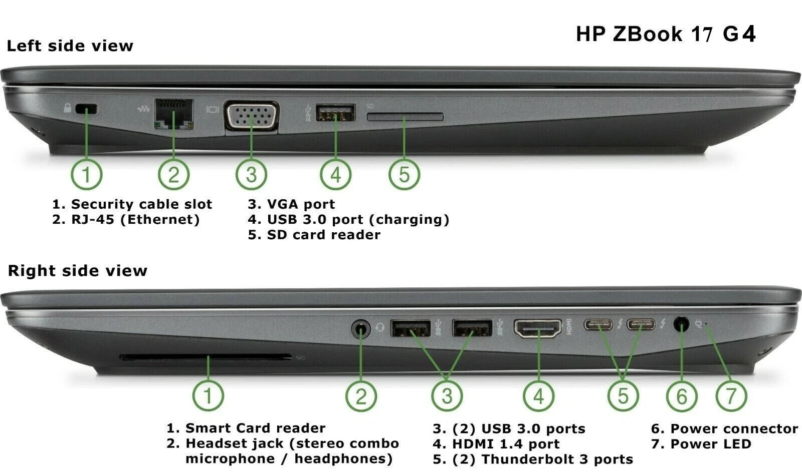 HP ZBook G3 17.3″ CORE i7 FHD 16GB RAM 500GB SSD WORKSTATION NEW BATTERY WARANTY