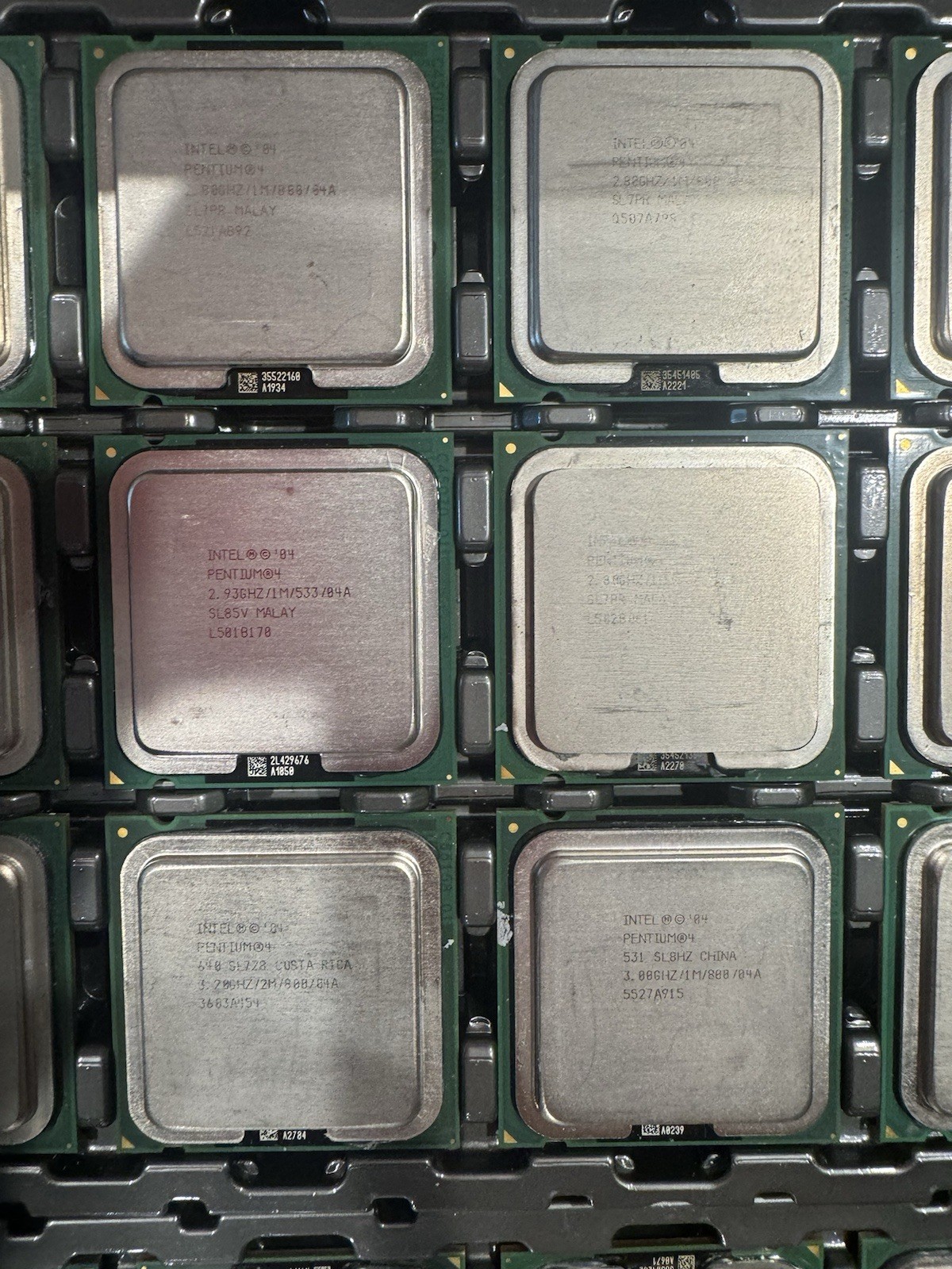 63 CPU Lot Intel Pentium 4 AMD FX Athlon Sempron Socket 478 775 Retro Processor