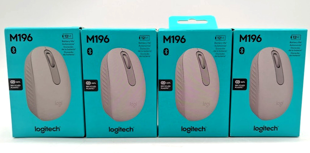 *NEW LOT OF 4* Logitech Wireless Connection Ports M196 Mouse – Bluetooth