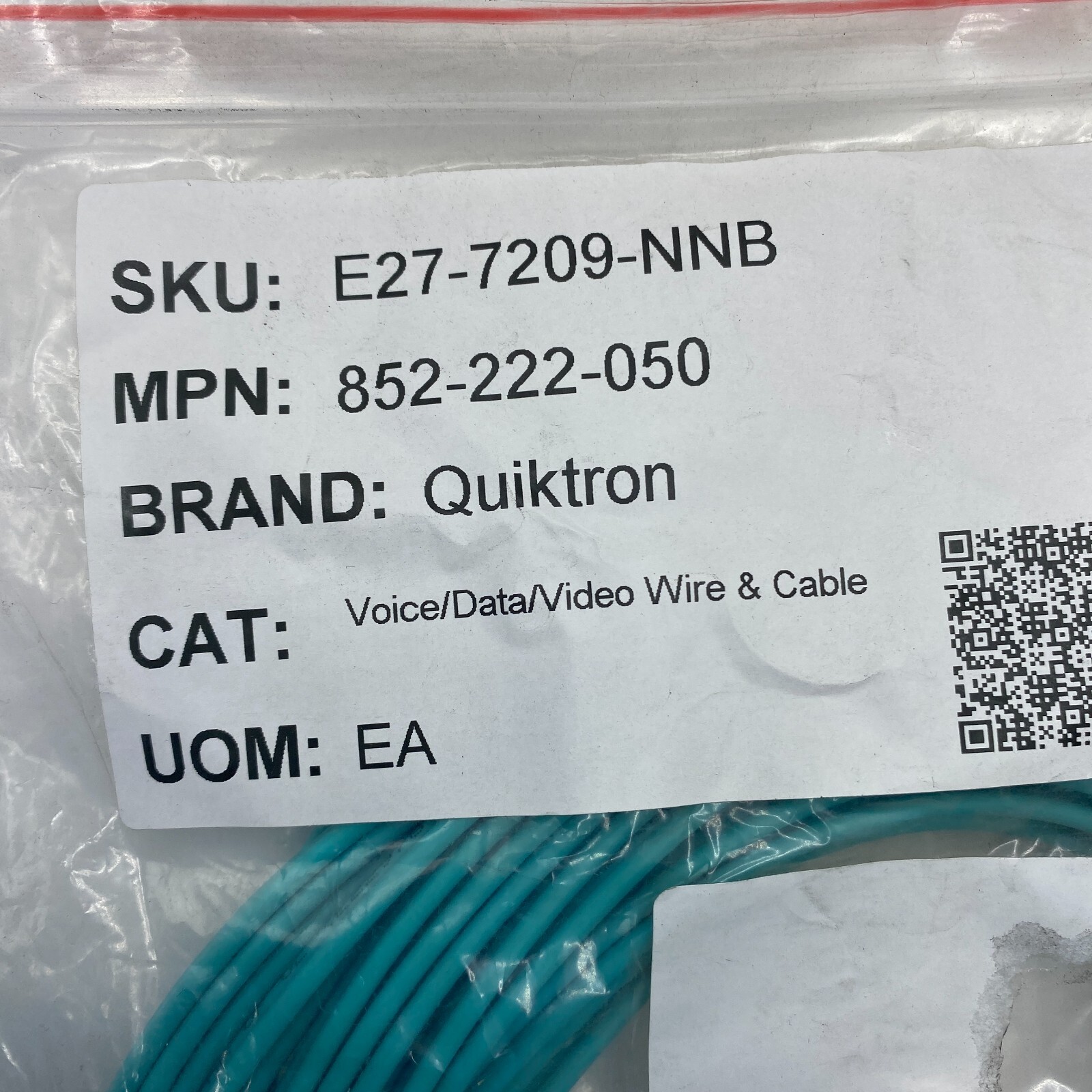 Quiktron Legrand QUI 852-222-050 Fiber Jumper Cable Voice/Data/Video ✅