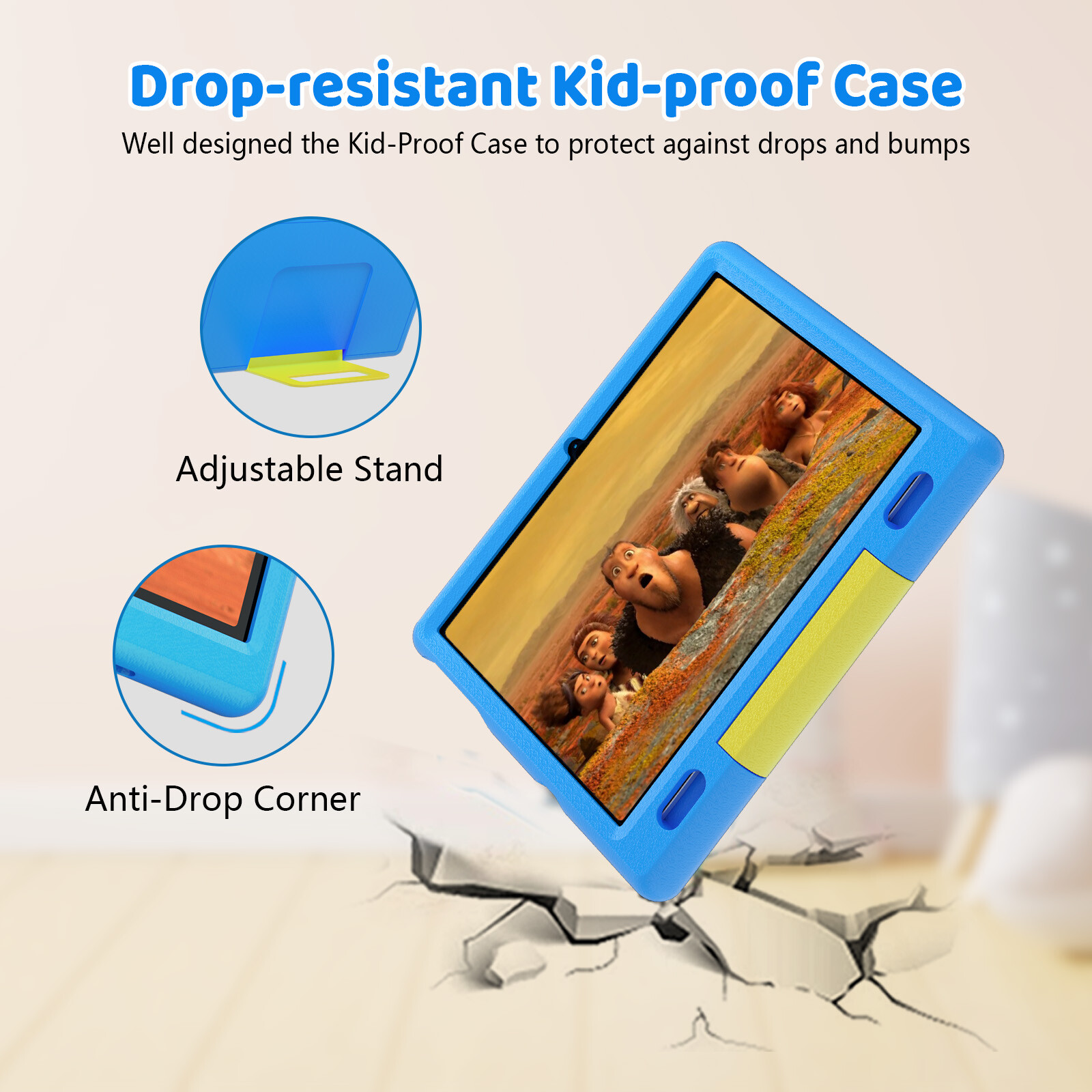 AEEZO Kids Tablet 10.1″ Android 13 Tablets 2GB + 32GB with Shockproof for 3-12