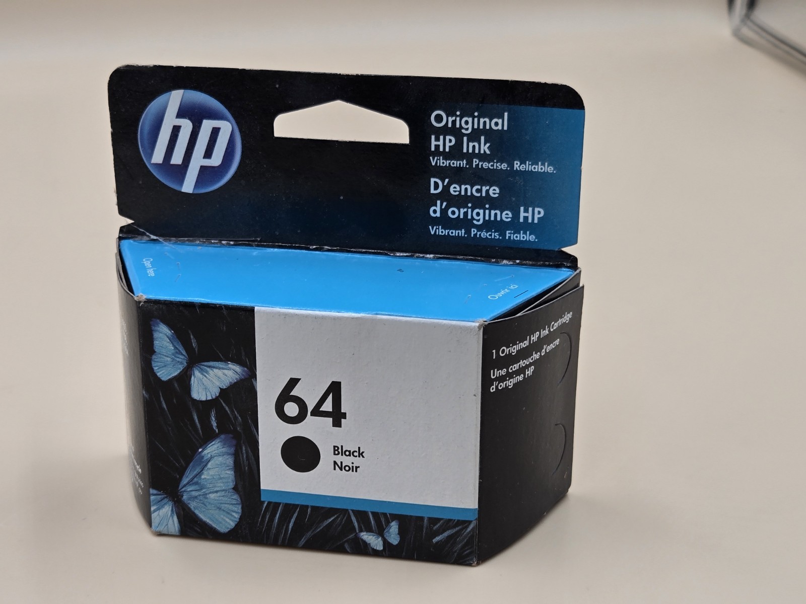 HP 64 Black Ink Cartridge NEW Exp. Feb. 2022 N9J90AN