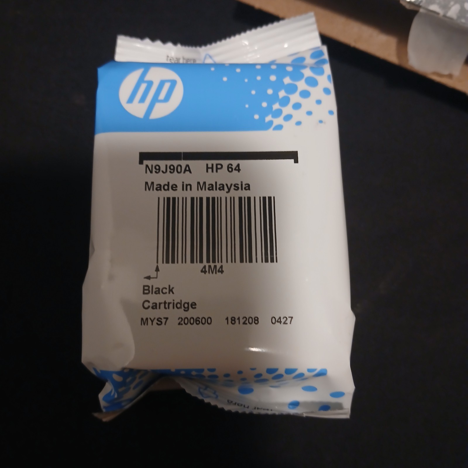 💥Genuine New HP 64 Black Ink N9J90AN 3YP22AN OEM X1 Open Box X1 See Photos💥#M