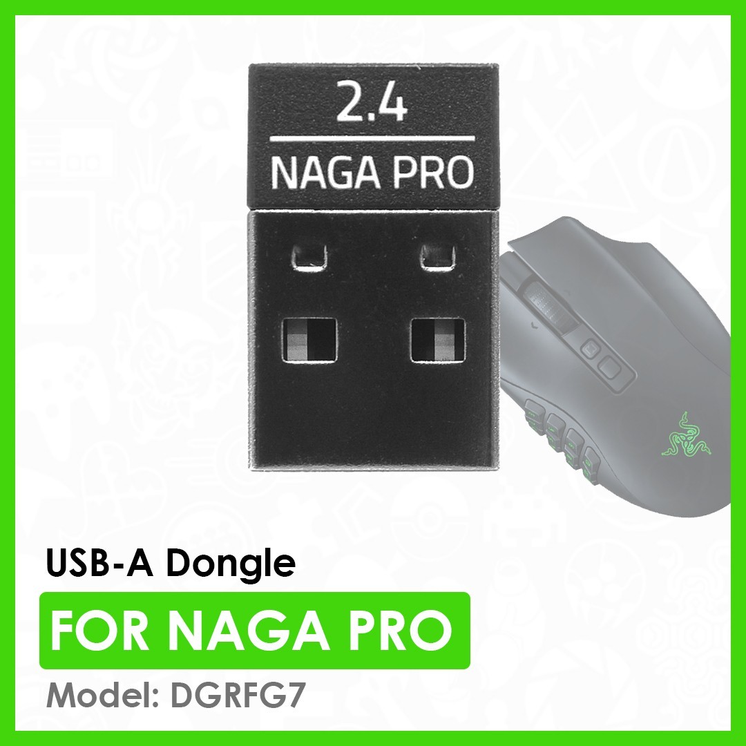 Genuine Razer USB-A Dongle for Naga Pro Gaming Mouse | Black | DGRFG7