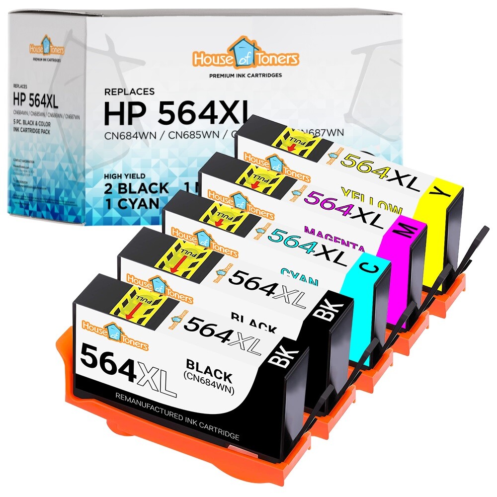 For HP 564XL Ink Cartridge Photosmart 5510 7510 7525 Deskjet 3520 3522 3524 Lot