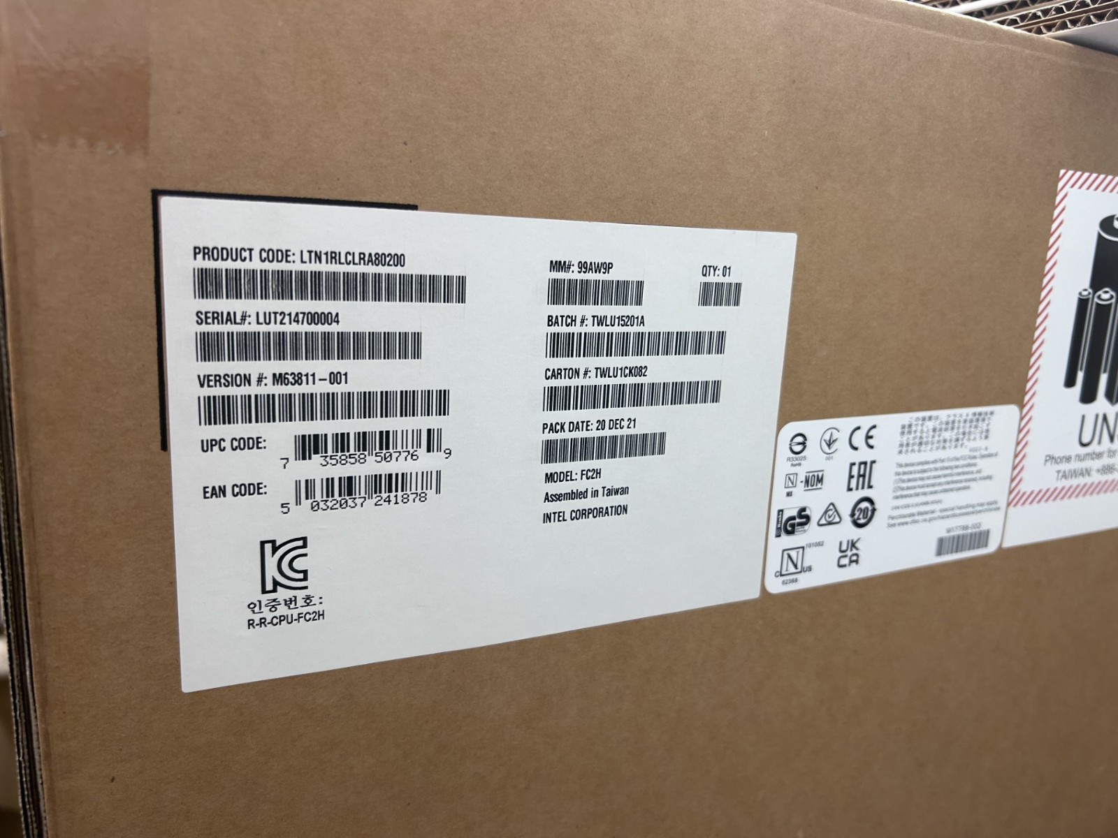 Intel D50TNP SYS-TME200-300 Dual Socket Server Node Barebone w/ CoolIT Coolers &