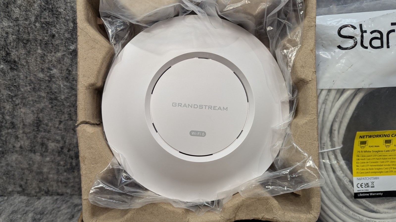 Grandstream GWN7660E WiFi 6 Indoor Access Point Enterprise Dual-Band Bundle
