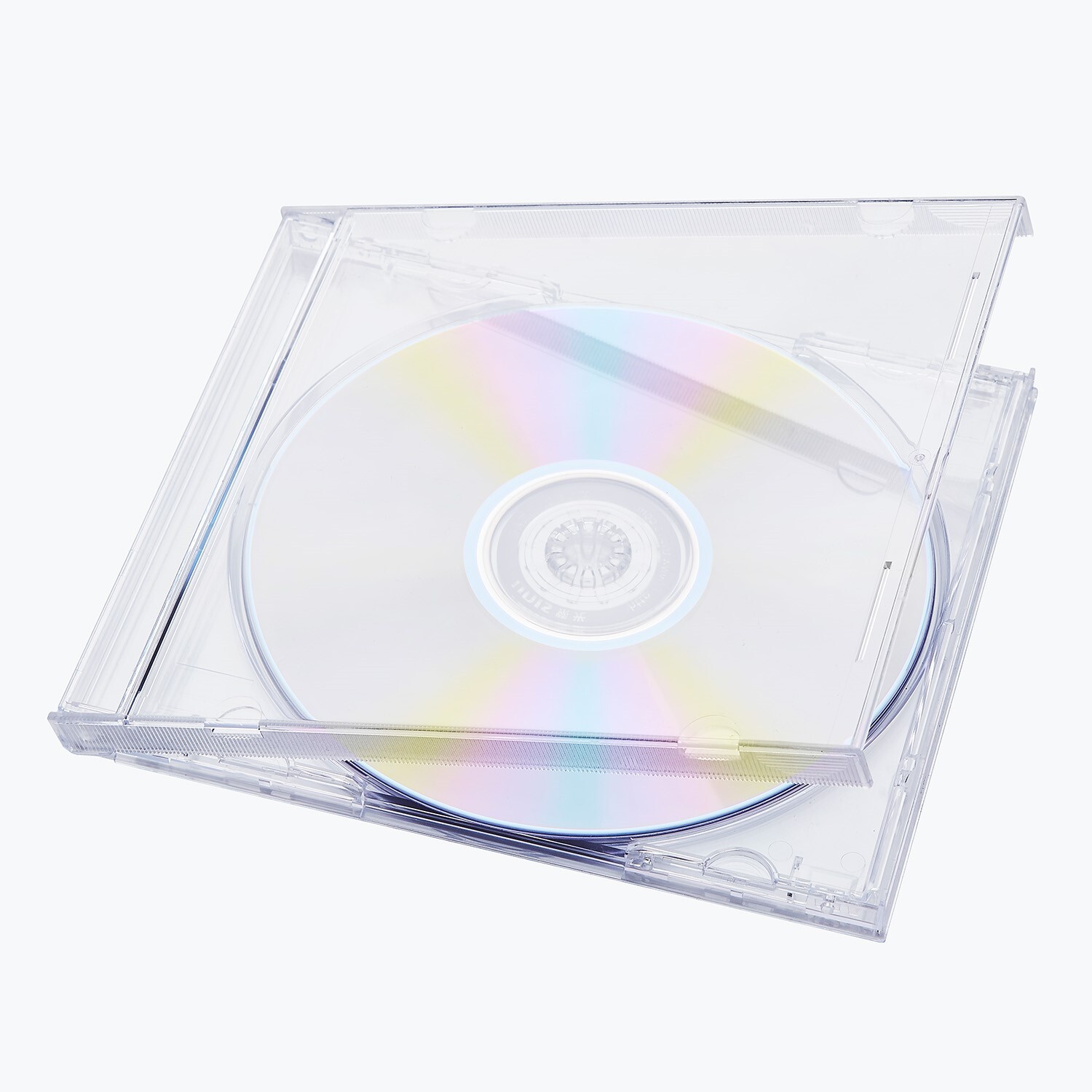 50 pcs 10.4 mm Standard Single Clear CD Jewel Case Assembled Clear Tray