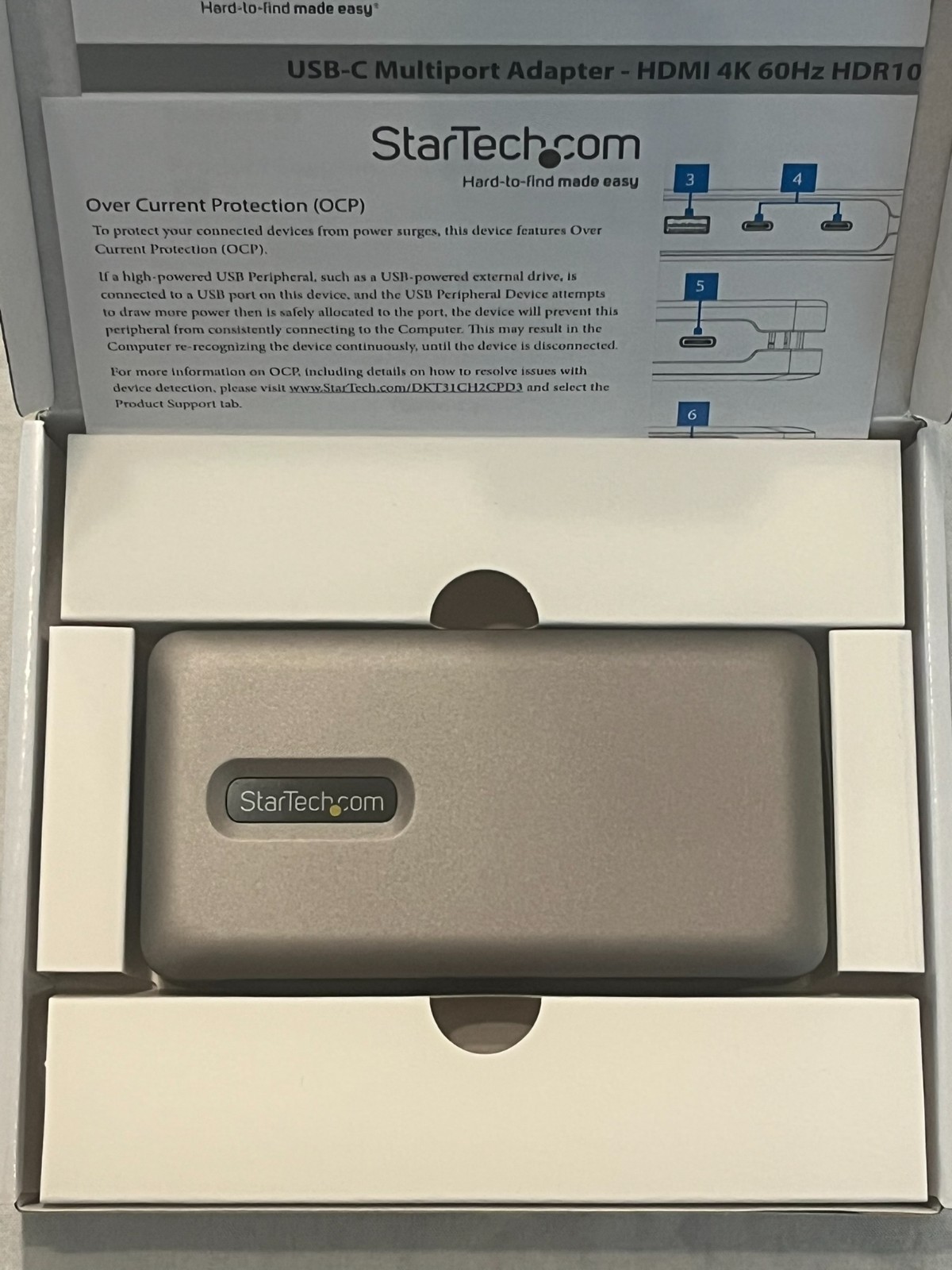 StarTech 4K 60Hz HDMI HDR USB 3.2 Gen USB-C Multiport Adapter DKT31CH2CPD3