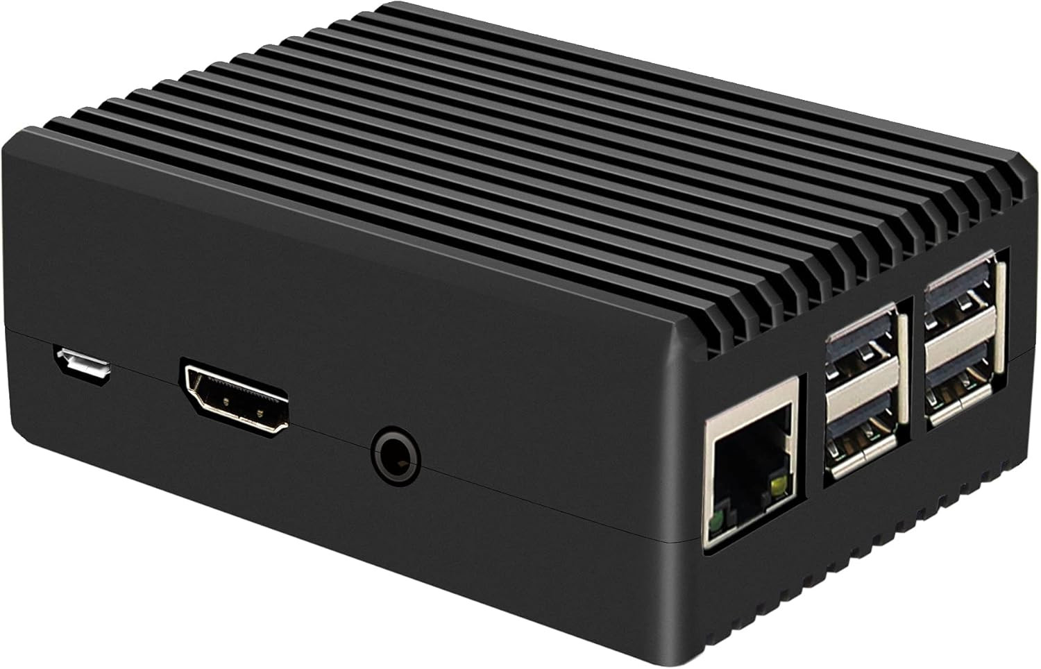 for Raspberry Pi 3 B+ Case, Aluminum Alloy Heavy Duty Passive Cooling Metal Case